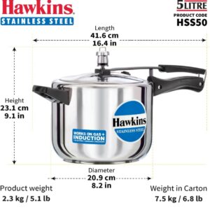 Hawkins 5 ltr pressure cooker HSS50