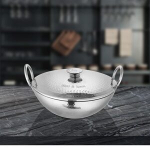 Shri & Sam heavy gauge Hammered kadai 26 cm